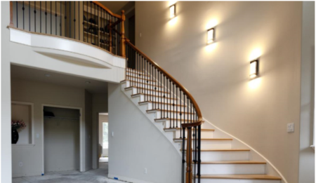 Đèn ốp tường cầu thang – Tạo điểm nhấn thẩm mỹ cho không gian sống