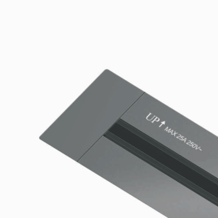 Thanh ray gắn nổi 80cm  Màu trắng S1R208 (S1R208)