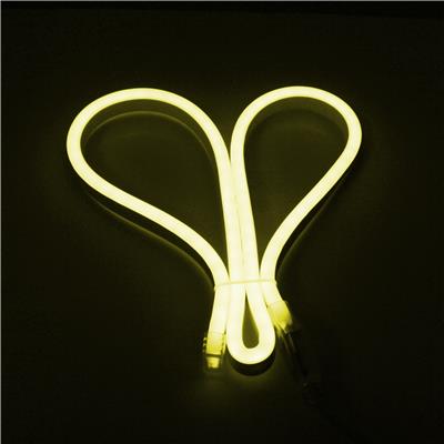 LED DÂY KIỂU NEON BẺ GÓC HAI CHIỀU ÁNH SÁNG VÀNG 6W/M (NEV01)